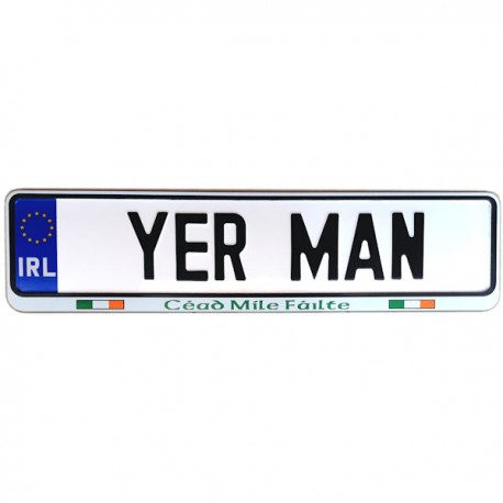 YER MAN Irish Car Registration Plate