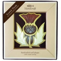 Islandcraft Scottish Thistle Wood Wall Plaque