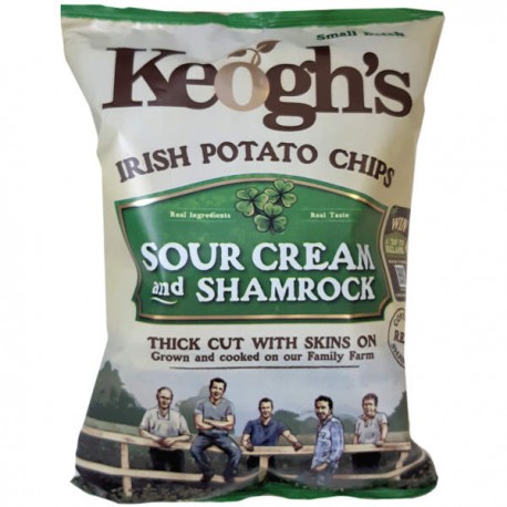 Keogh's Shamrock & Sour Ceam Crisps - 125g