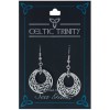Sea Gems Plated Celtic Hoop Earrings