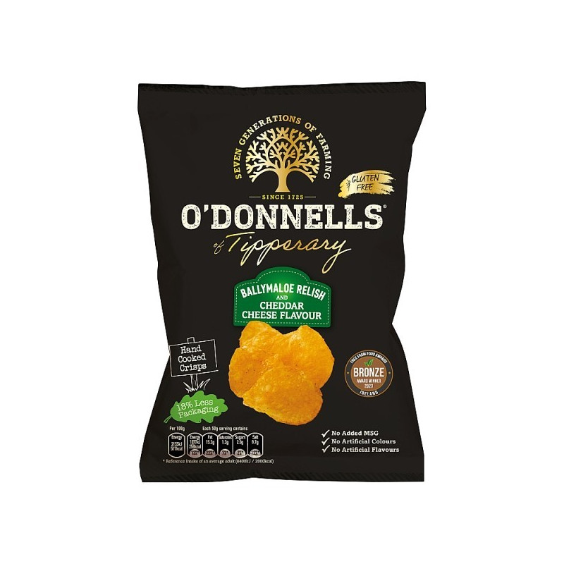 O'Donnells Ballymaloe & Cheddar Cheese Crisps 50g