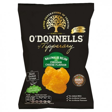 O'Donnells Ballymaloe & Cheddar Cheese Crisps 50g