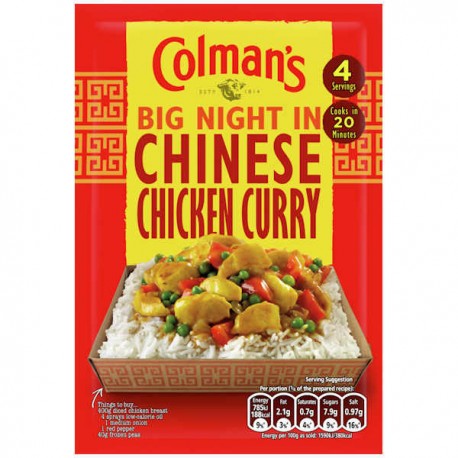 Colman's Big Nite In Chinese Chicken Curry 47g