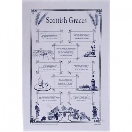 Scottish Graces Tea Towel