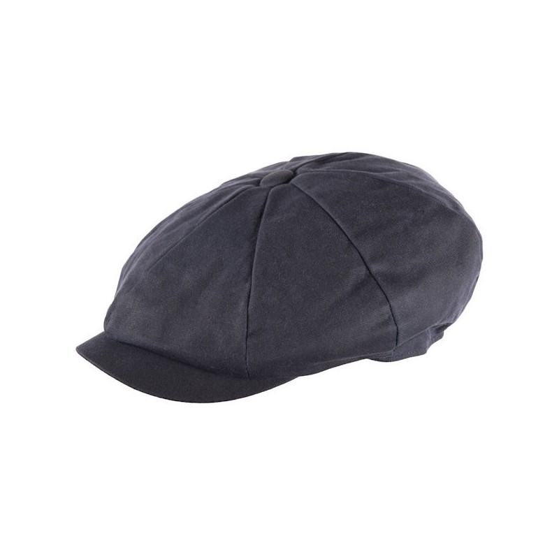 Heritage Traditions Navy Waxed Newsboy Cap