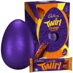 Cadbury Orange Twirl Large Easter Egg