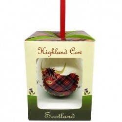 Highland Cow Christmas Bauble