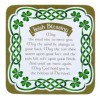 Irish Blessing Cork Backed Coaster