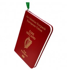 Irish Passport Hanging Ornament