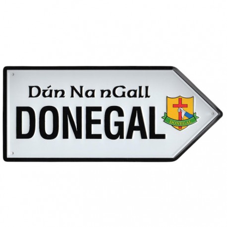 County Donegal Crest Mini Metal Road Sign