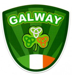 County Galway Shamrock Sticker