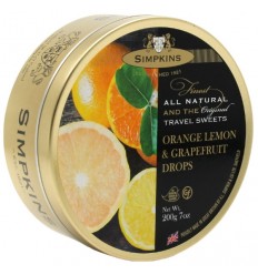 Simpkins Orange, Lemon & Grapefruit Drops 200g