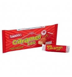 Tunnocks Caramel Log Wafer Biscuits 8 Pack