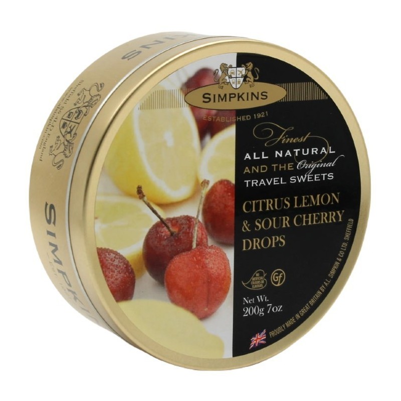 Simpkins Citrus Lemon & Sour Cherry Drops 200g