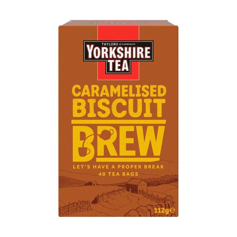 Yorkshire Caramel Biscuit Brew Tea Bags 112g