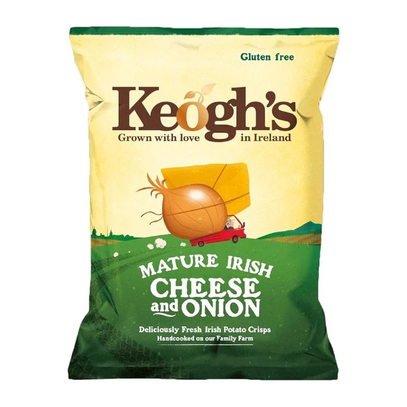 Keogh's Famous Cheesy Onion Crisps 125g